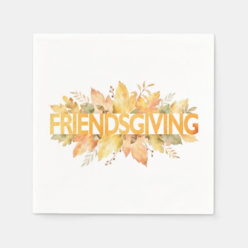 Friendsgiving Thanksgiving Celebration Napkins