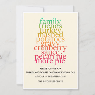 Friendsgiving Thanksgiving Dinner Invitation