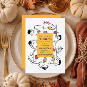 Friendsgiving Thanksgiving Dinner Invitation