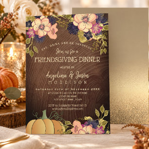 Friendsgiving Thanksgiving Dinner Invitation