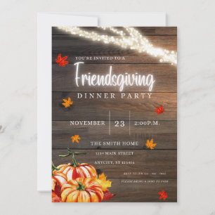 Friendsgiving Thanksgiving Invitations