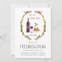 Friendsgiving Thanksgiving Party Invitation