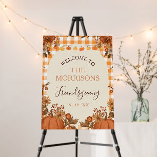 Friendsgiving Welcome Sign Fall Pumpkin Decor