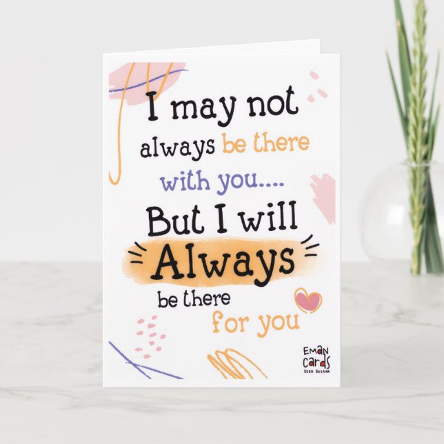 Friendship - Always There for You Card (Front)