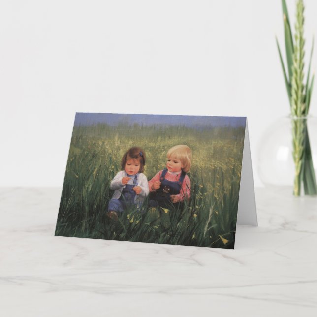 Friendship and Flowers Card (Front)