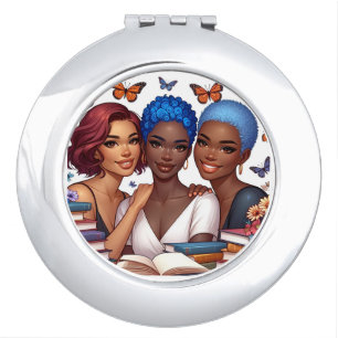 Friendship and Words Compact Mirror