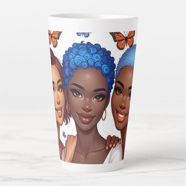 Friendship and Words Latte Mug (Front)