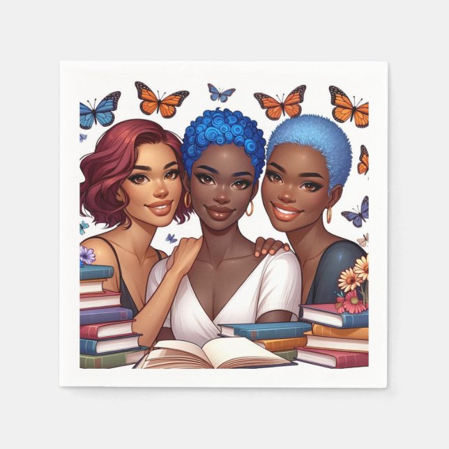 Friendship and Words Napkins (Front)