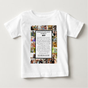 Friendship Appreciation   BFF 22 Photo Collage Baby T-Shirt