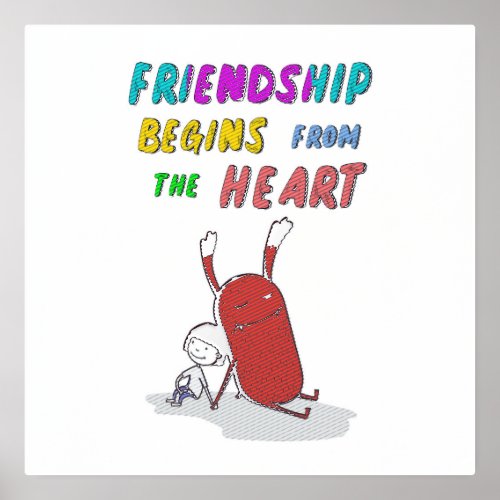 Friendship Begins From Heart July Demon 30 Friends Foil Prints