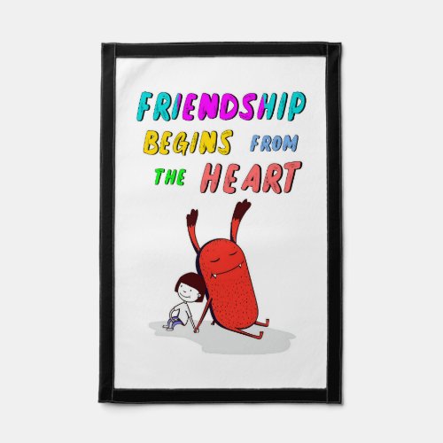 Friendship Begins From Heart July Demon 30 Friends Pennant