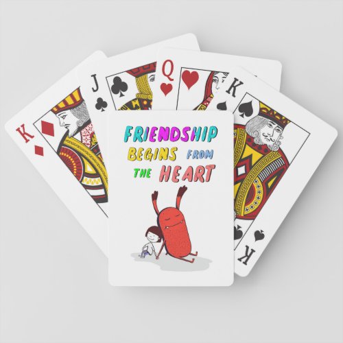 Friendship Begins From Heart July Demon 30 Friends Playing Cards