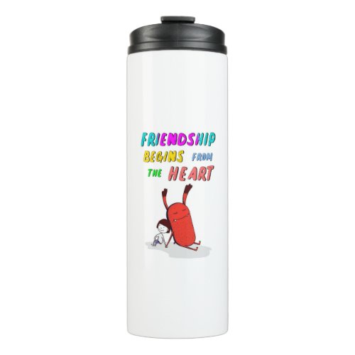 Friendship Begins From Heart July Demon 30 Friends Thermal Tumbler