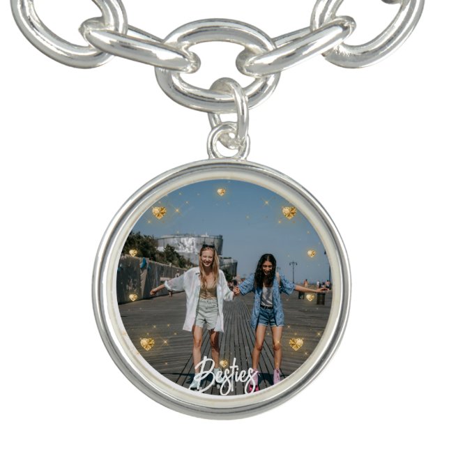 Friendship Best Friends Besties Photo Jewels Bracelet (Design)