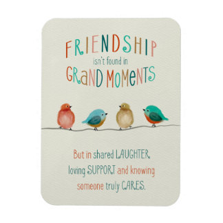 Friendship Birds Shared Laughter and Support  Magnet
