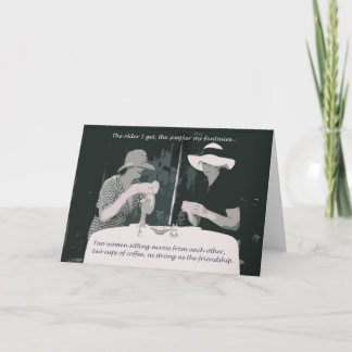 Friendship/birthday card for woman