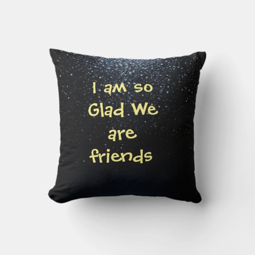 Friendship Bliss Throw Pillow Throw Pillow