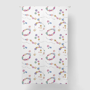 Friendship Bracelet Girl Jewelry Pattern Bedroom Blackout Curtains