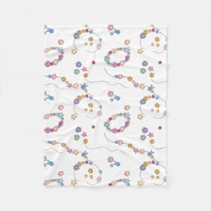Friendship Bracelet Girl Jewelry Pattern Fleece Blanket