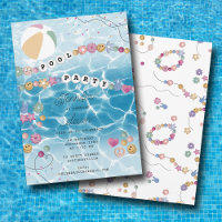 Friendship Bracelet Girl Pool Swim Birthday Party