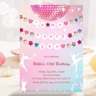 Friendship Bracelet In My Dance Era Ballet Invitation