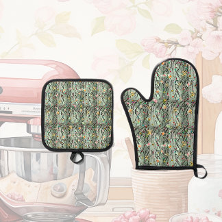 Friendship Branches Oven Mitt & Pot Holder Set