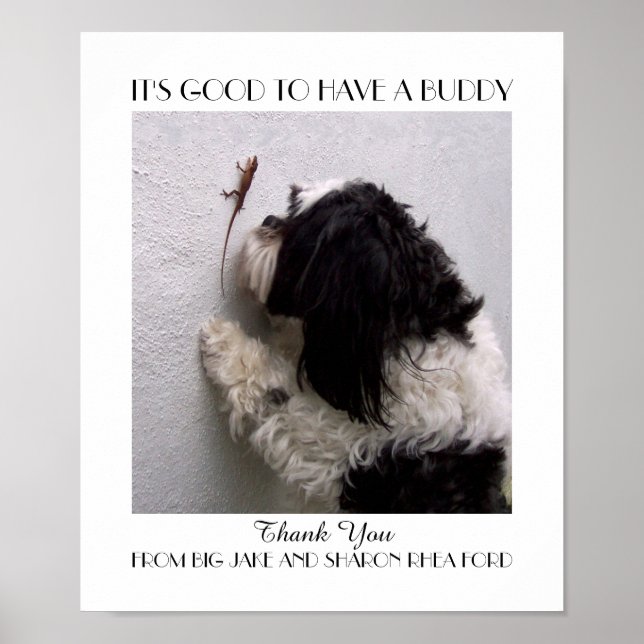 Friendship Buddy Poster with My Dog (Front)