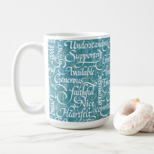 Friendship Calligraphy Bestie  Coffee Mug