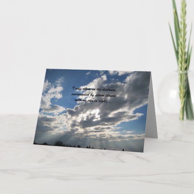 Friendship Card, sentimental Thank You Card (Front)