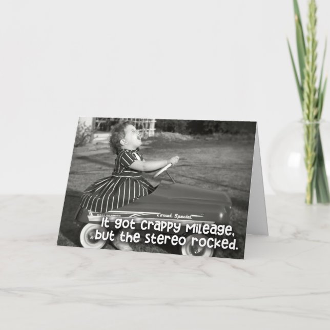 Friendship Card - Vintage Pedal Car - Road Trip (Front)