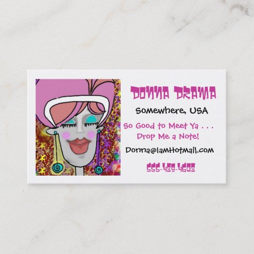 Customizable Friendship Cards -SCC Pattern Pastel Business Card Template