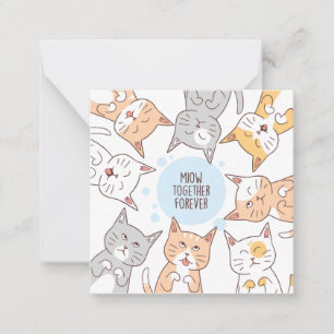 Friendship Cats Note Card