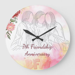 friendship celebration large clock