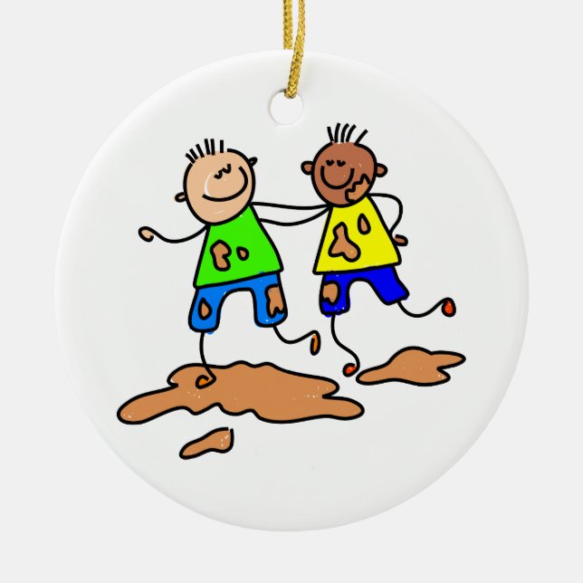 Friendship Ceramic Ornament (Front)