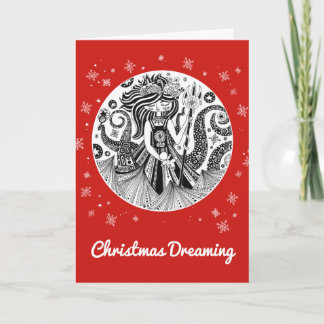 Friendship Christmas Card Gingerbread Sea Witch