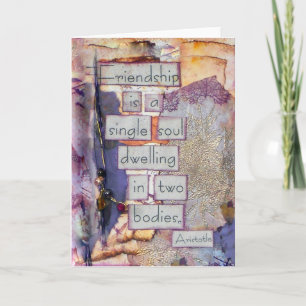 Friendship Collage Friendship Is A Single Soul Card