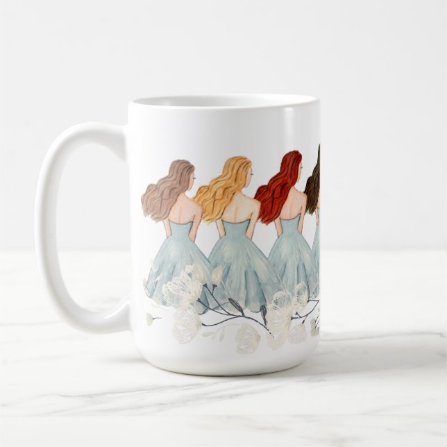 Friendship Comes in all Colors | Multi-Color Hair Coffee Mug (Left)