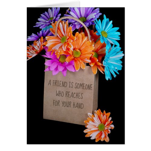 Friendship Daisy bouquet in bag