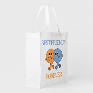 FRIENDSHIP DAY BEST FRIENDS FOREVER, MATCHING GROCERY BAG