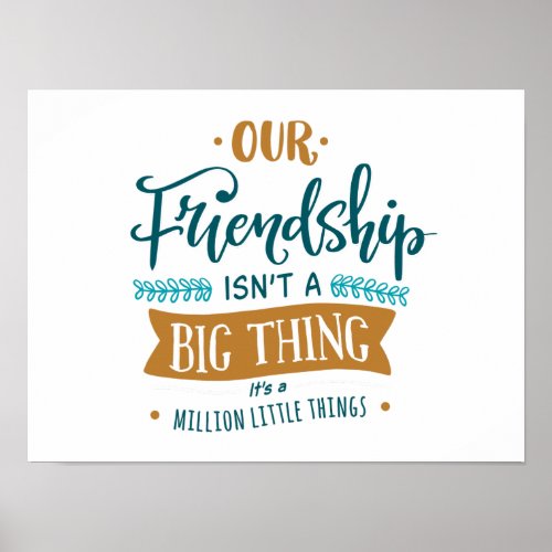 Friendship day big thing poster