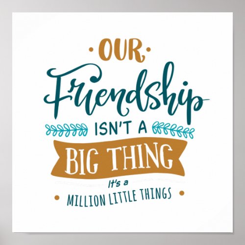 Friendship day big thing poster