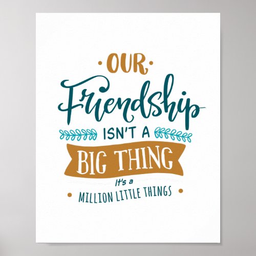 Friendship day big thing poster