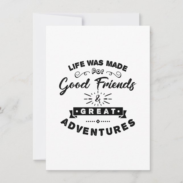Friendship day great adventure invitation (Front)