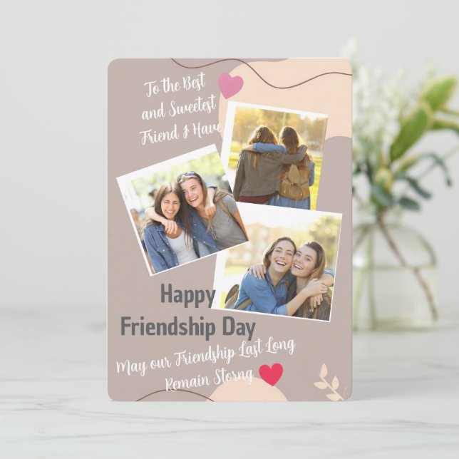 Friendship Day Invitation card (Standing Front)