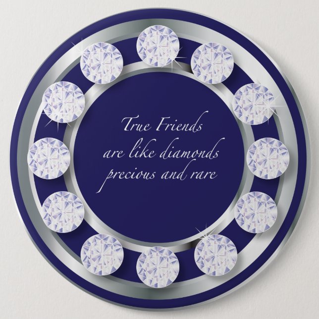 Friendship Diamond Pinback Button (Front)