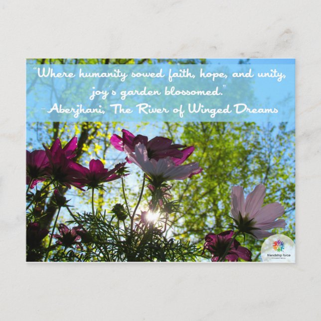 Friendship Force Garden Postcard (Front)