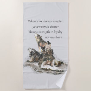 Friendship Friends Quote Animal Quote Art Beach Towel