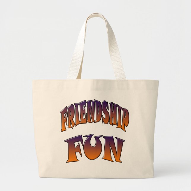 FRIENDSHIP FUN LARGE TOTE BAG (Front)