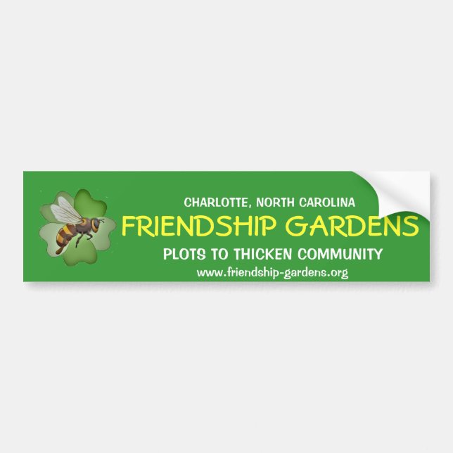 Friendship Gardens Bumper Sticker (Front)