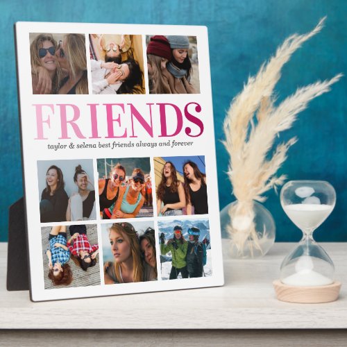 Friendship Gift  Friend Photo Collage Plaque